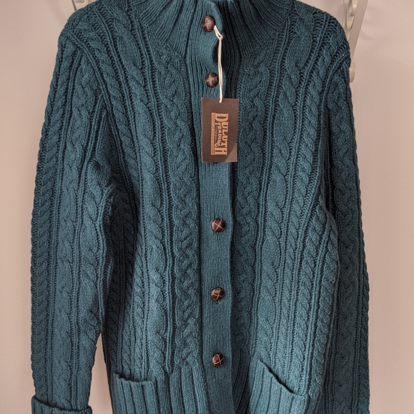 Duluth Trading Co Sweaters - Duluth Trading Wool Cardigan - Blue